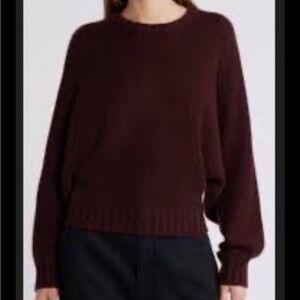 Frame Burgundy Dolman Crewneck Wool/Cashmere Sweater